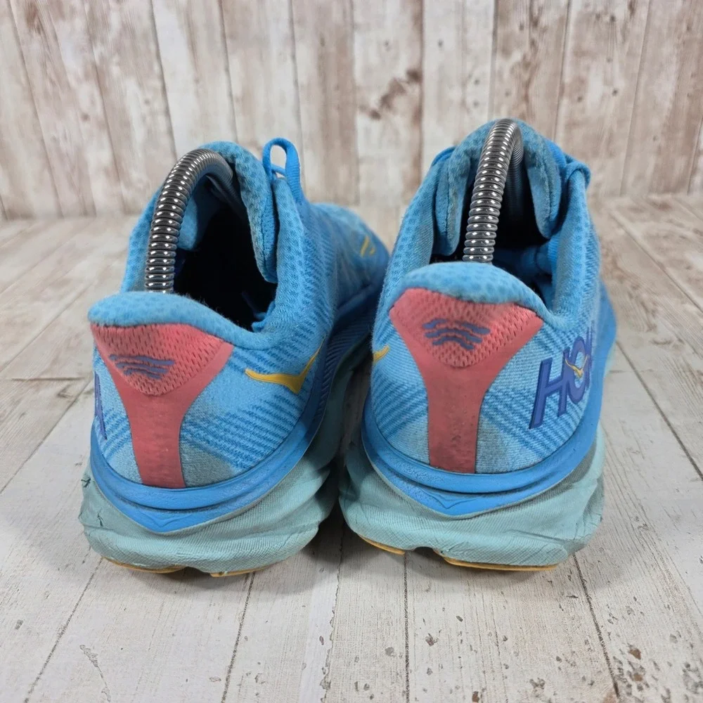 Hoka Clifton 9 Womens Running Shoes Size 9 Blue Pink Sky Copper 1127896 SDY